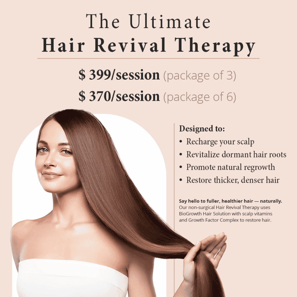 The Ultimate Hair Revival Therapy $399/session