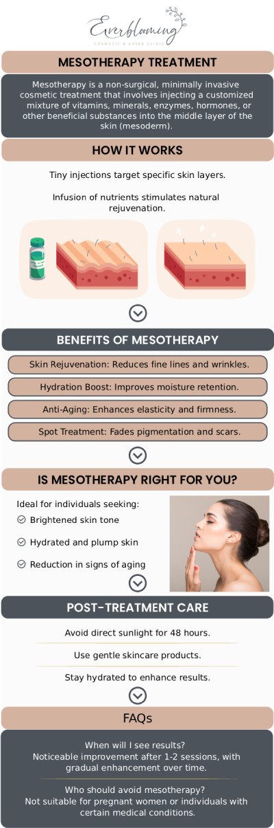 Common questions asked by clients: What is mesotherapy and how does it work? What conditions can mesotherapy treat? How many mesotherapy sessions are typically needed? What results can I expect from mesotherapy? What areas does Everblooming Clinic most commonly treat with mesotherapy? For more information, contact us or request an appointment online. We are conveniently located at 1885 Glenanna Rd Unit # 110, Pickering, ON L1V 6R6. Common questions asked by clients: What is mesotherapy and how does it work? What conditions can mesotherapy treat? How many mesotherapy sessions are typically needed? What results can I expect from mesotherapy? What areas does Everblooming Clinic most commonly treat with mesotherapy? For more information, contact us or request an appointment online. We are conveniently located at 1885 Glenanna Rd Unit # 110, Pickering, ON L1V 6R6.